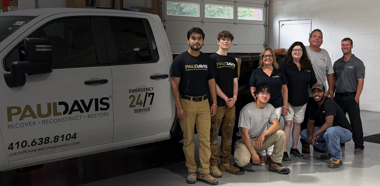 Paul Davis Restoration Corporate staff members homepage hero image